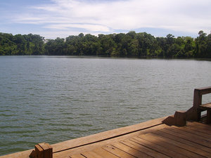 The lake from the pier