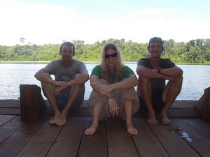 Wesley, Amy and Patrick at the lake