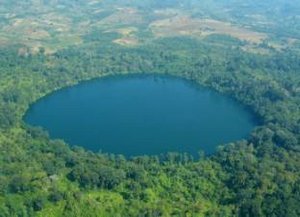 Yeak Loam Lake from the air. Obviously I didn't take this picture!!