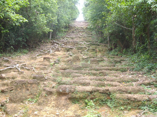 The steps up the side of Bakheng Mountain