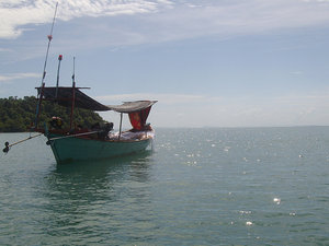 Fishing boat off the coast of Koh Russei