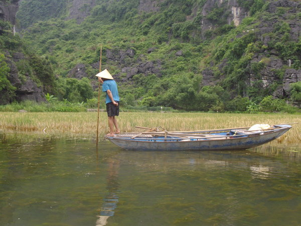 Local fisherman on the river