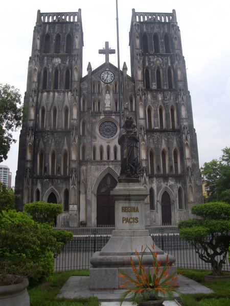 St. Joseph's Cathedral in Hanoi. A reminder of the French Colonial era