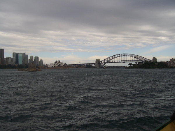 Heading back to the harbour on the ferry