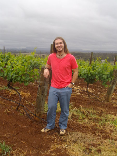 Posing with the vines at Scarborough