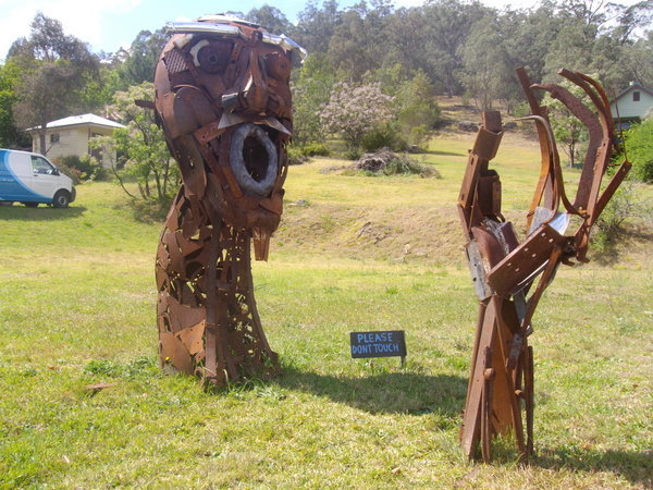 Bizarre sculpture in Wollombi
