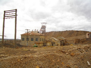 Abandoned mining buildings in Broken Hill