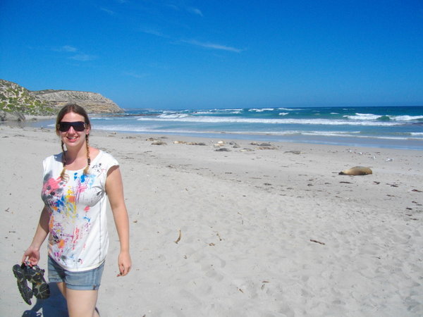 Amy at Seal Bay