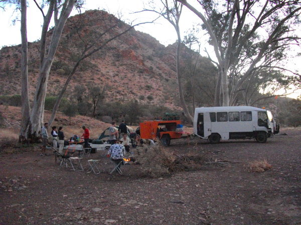 Our campsite in the beautiful Parachilna Gorge