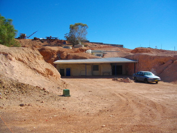 A typical underground house in Coober Pedy