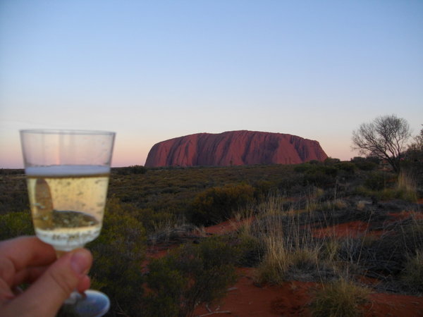 Champagne and Uluru!