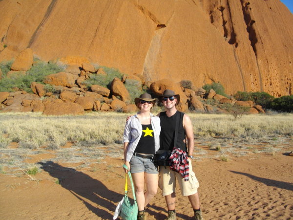 At the base of Uluru