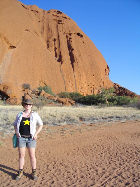At the base of Uluru