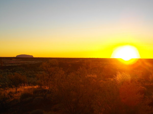 Sunrise over Uluru