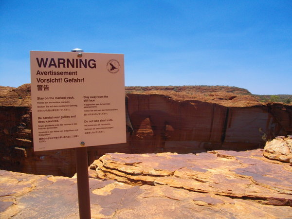 Cliff warning!