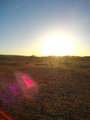 The sun setting over our last campsite