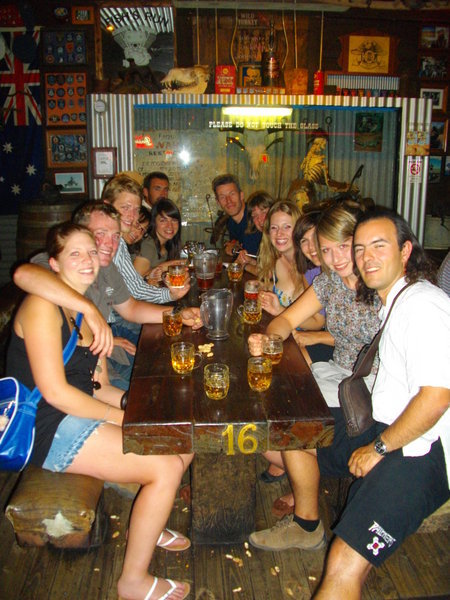 The group at Bojangles in Alice Springs
