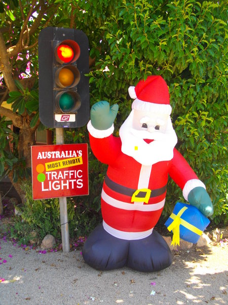 Supposedly the most remote traffic lights in Australia.