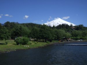 Volcan and Lago Villarica