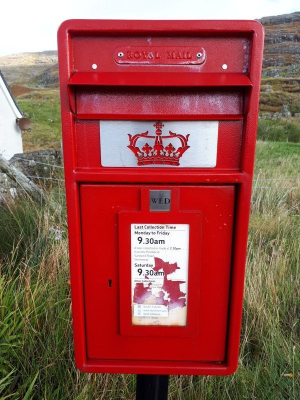 Red Post Box in the countryside