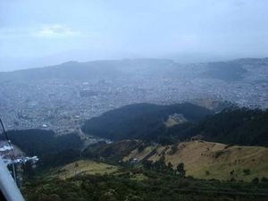Blurred View of Quito