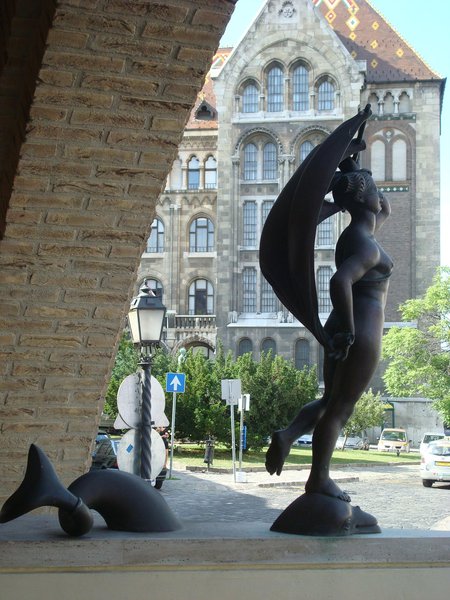  Sculpture in Front of the  Archives
