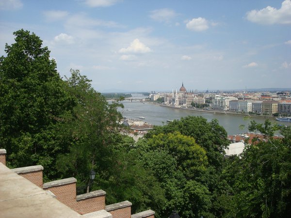 Looking at Pest and the Danube