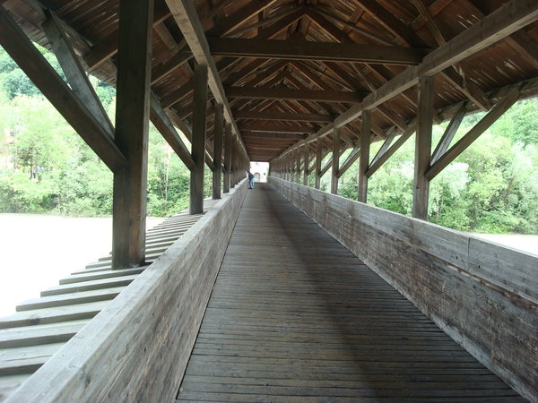 Goodbye to Gasthof Badl via Wooden Bridge