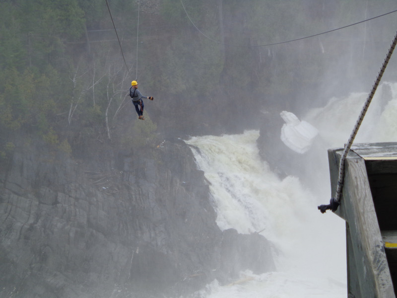 ZipLining the Grand Falls NB