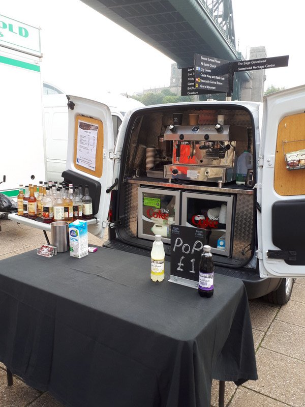 Espresso Out of the Back of a Tiny VAn
