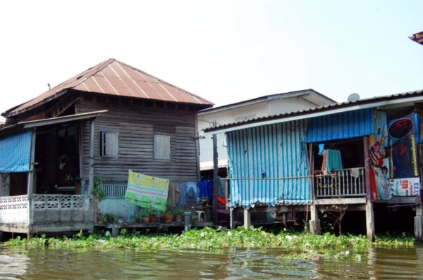 Common houses on the river