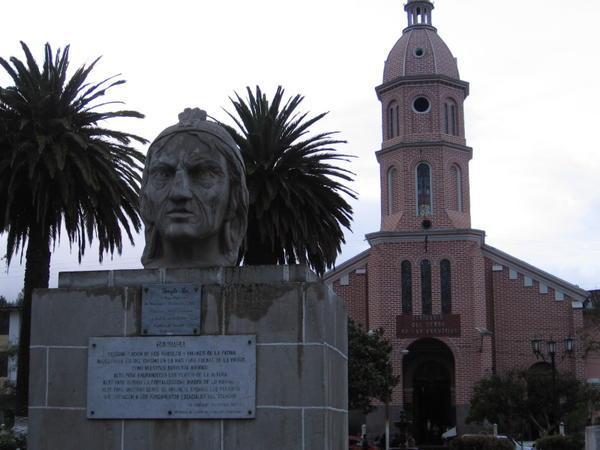 Bolivar Plaza in Otavalo