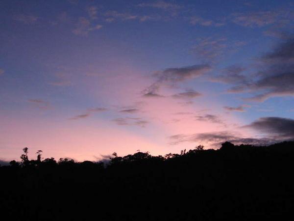 Sunset at Yanayacu