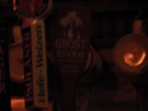 Ghost River- The only local beer. A pale ale with more of a fruity taste than the traditional bitter