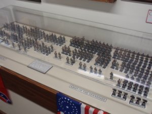 Inside the Battle Museum... soldiers illustrating state representation in the battle