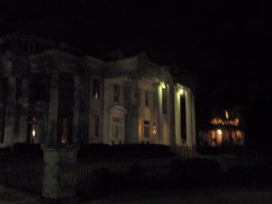 Out near Tulane, one of several gorgeous mansions that lined St. Charles