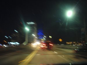 Blur of Downtown Jacksonville 