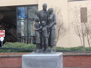 Statue honoring African American struggles