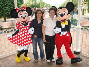 Hamming it up with Mickey and Minnie