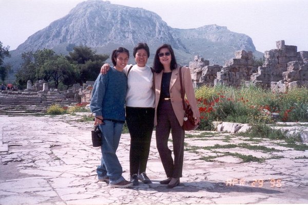 Corinth Greece with Tina Diaz and ?