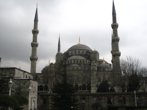 Blue Mosque on a Cloudy Day