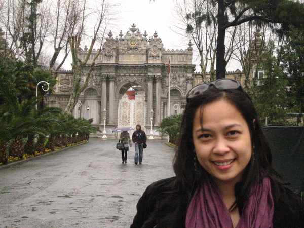Shelly at Dolmabahce Palace