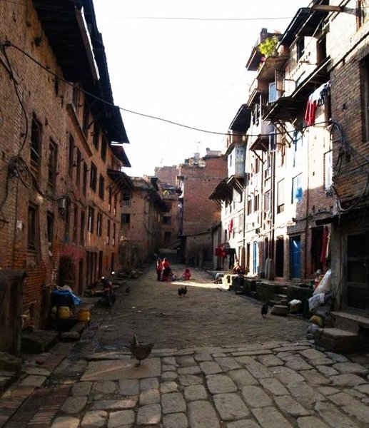A Lonely Street in Kathmandu