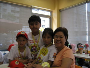 Paolo then, with Mamu, Tricia and Martin