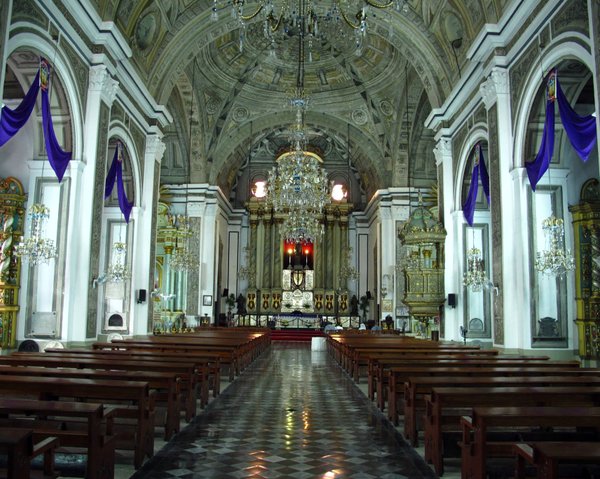 Inside the San Agustin Church