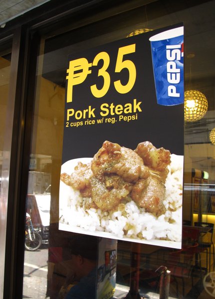 35 pesos or less than US$1 for a meal