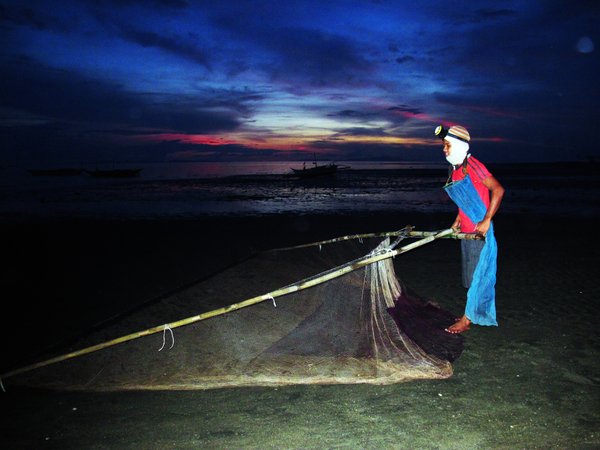 Shrimp Fishing @Twilight