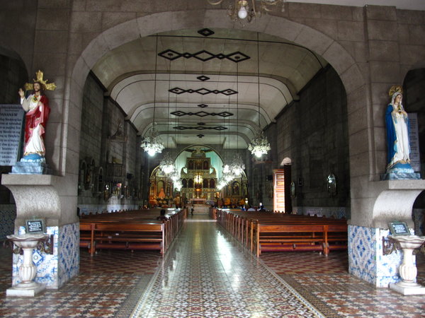 Inside Nagcarlan Church