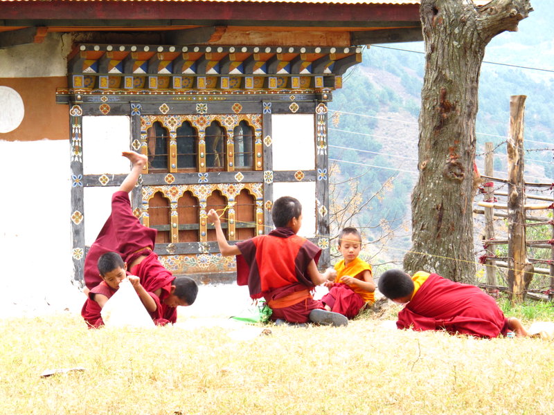 Mini-monks at Play