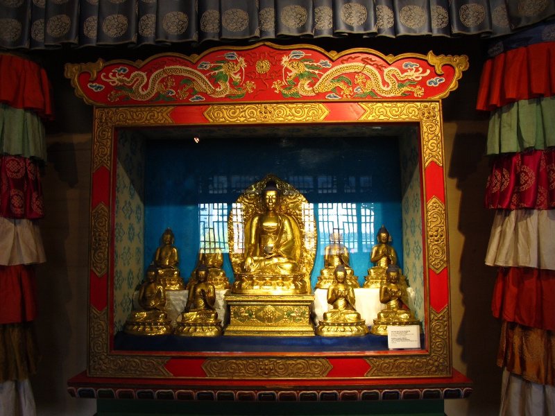 Inside one of the temples